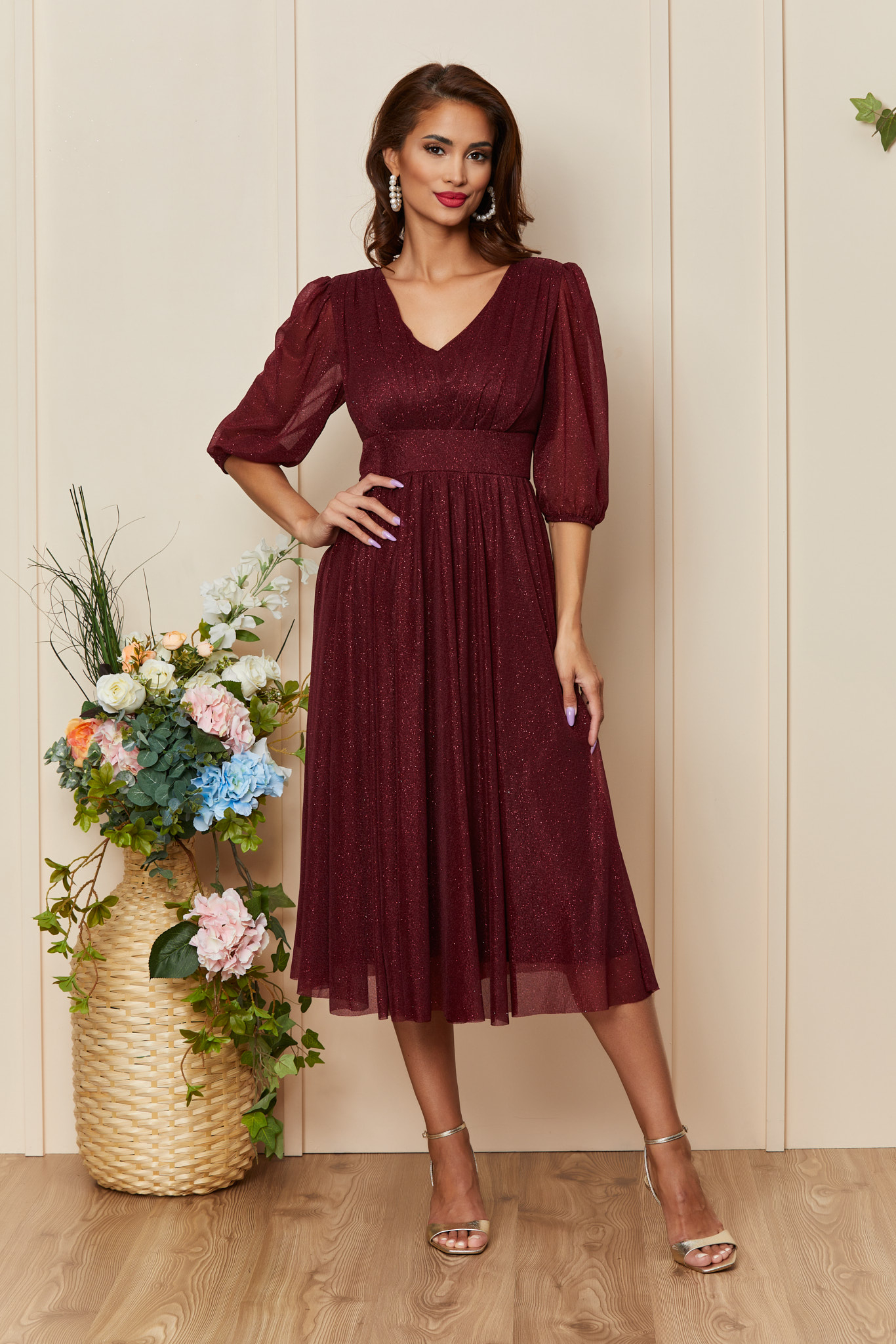 Rochie Nicolette Bordo