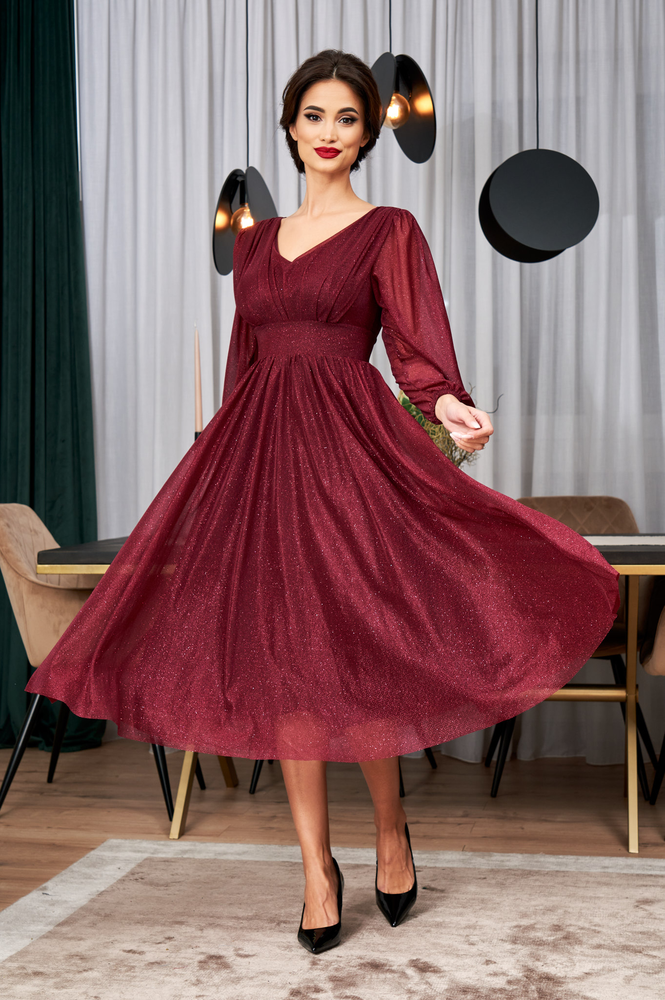 Rochie Wilma Bordo