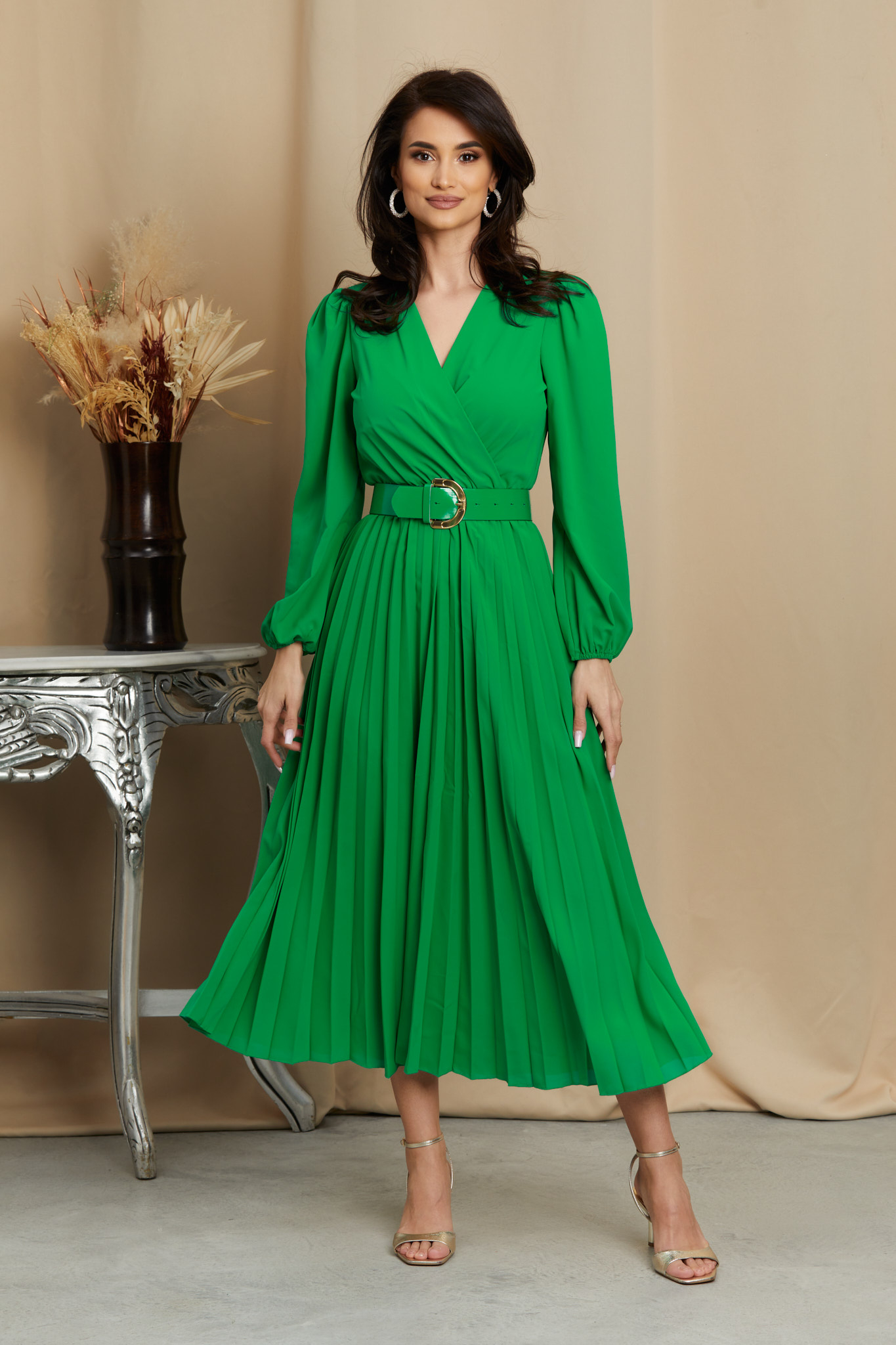 Rochie Malina Verde Deschis