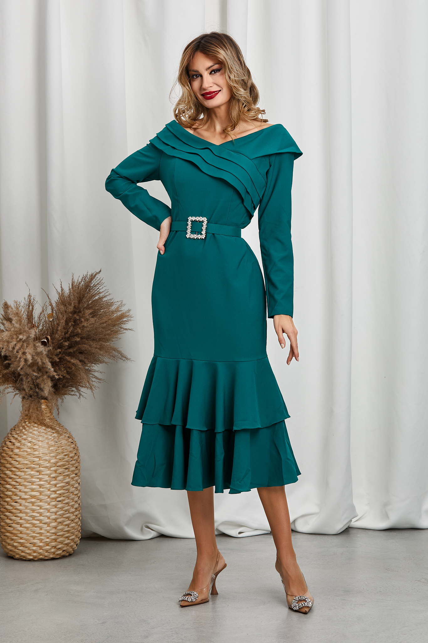 Rochie Adelinne Verde