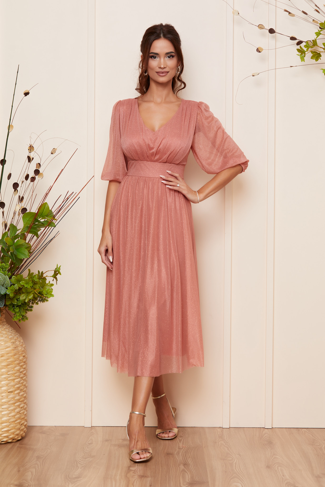 Rochie Nicolette Peach