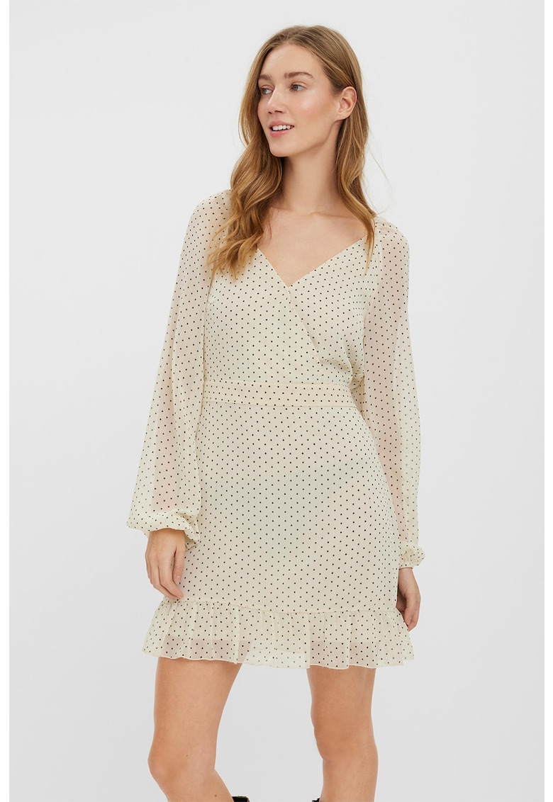 Rochie cu imprimeu cu buline