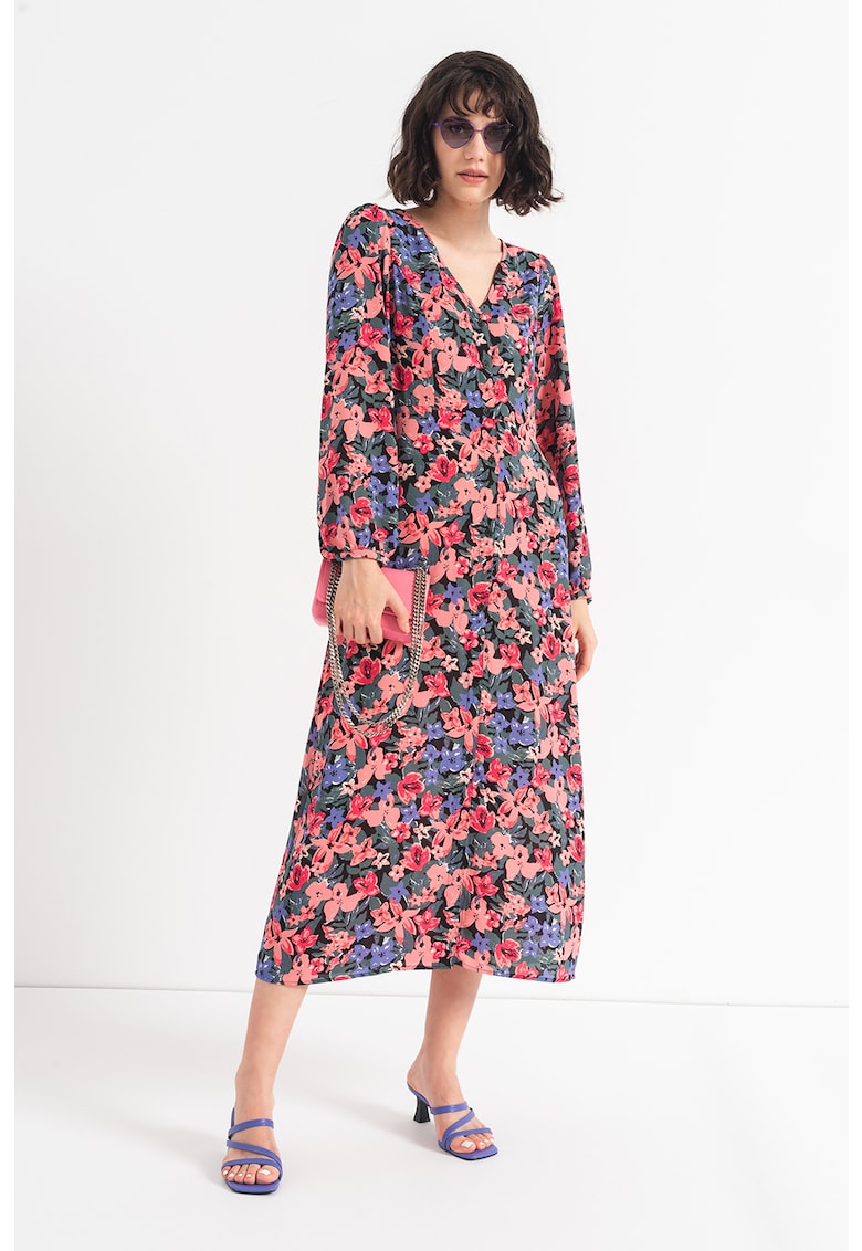 Rochie midi cu nasturi Fiona