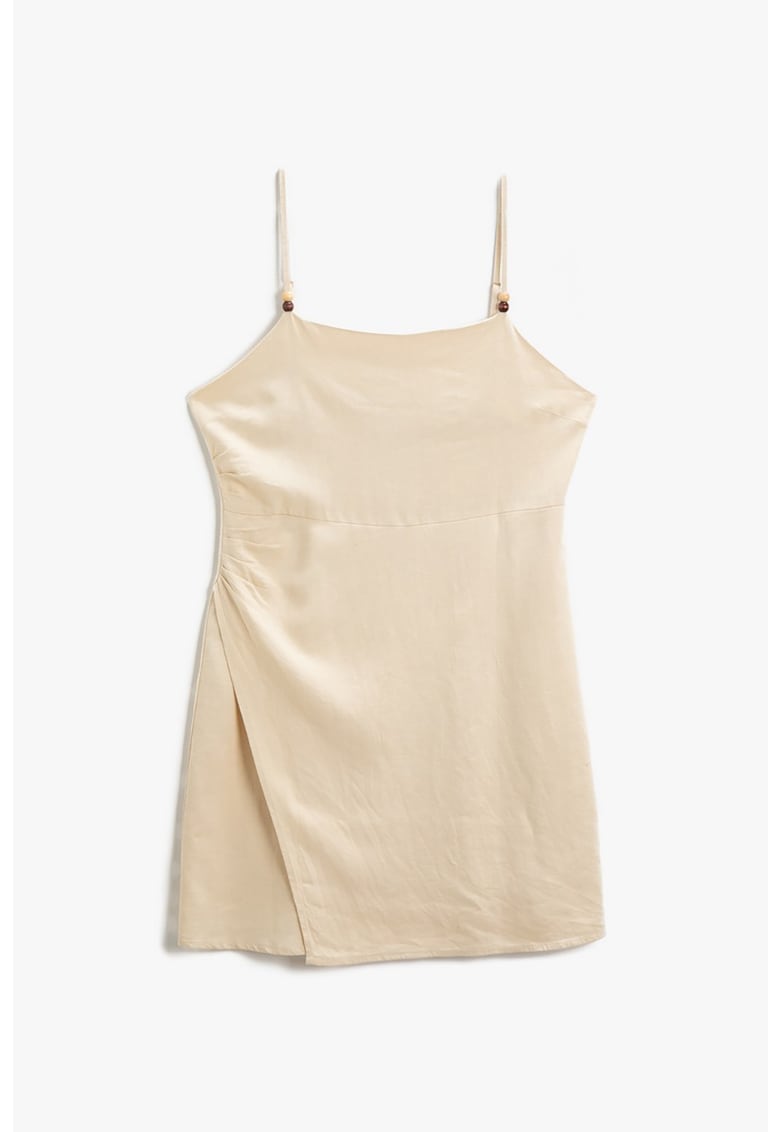 Rochie mini din amestec de in