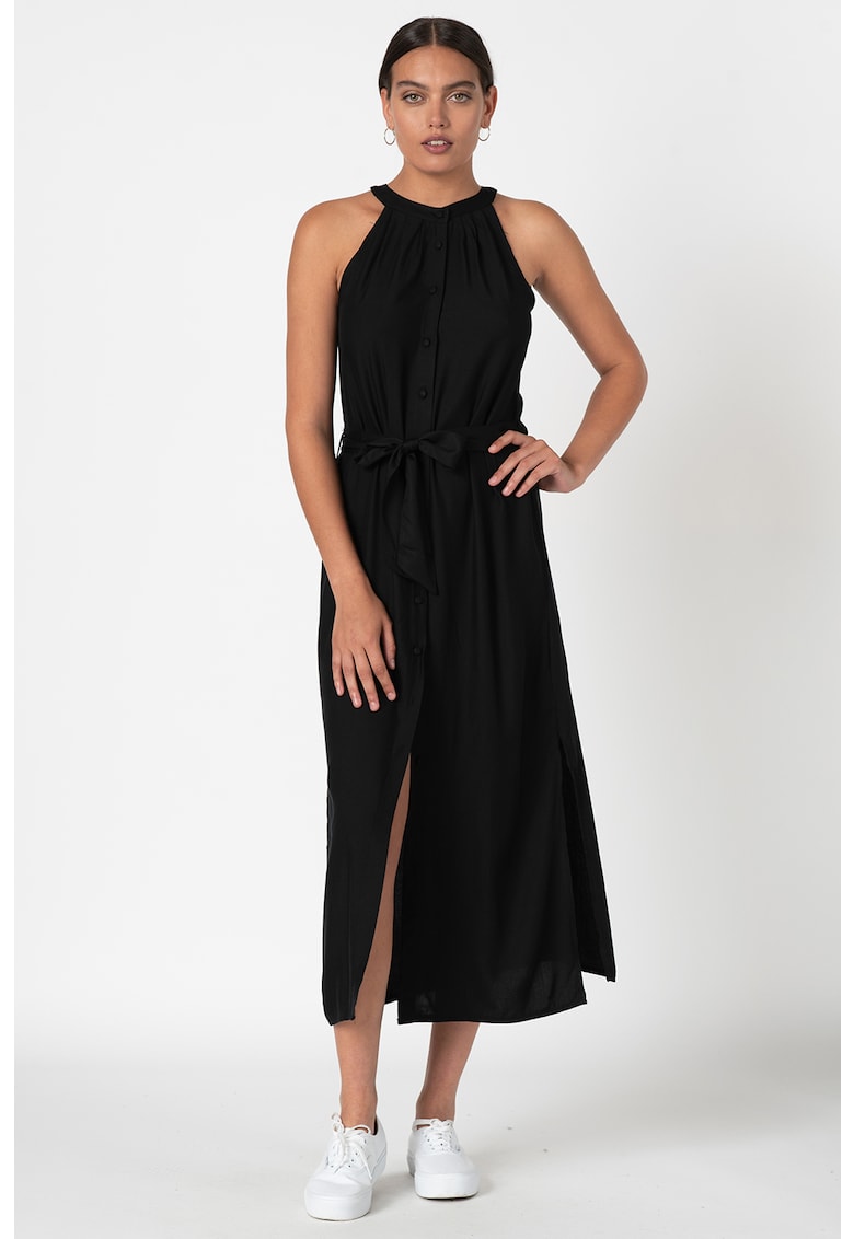 Rochie midi cu prindere cu cordon
