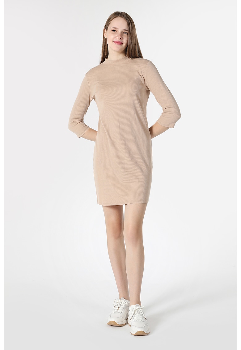 Rochie mini din amestec de bumbac