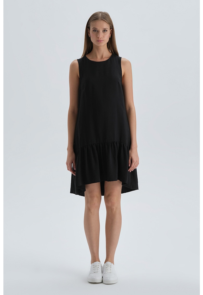 Rochie mini asimetrica - fara maneci