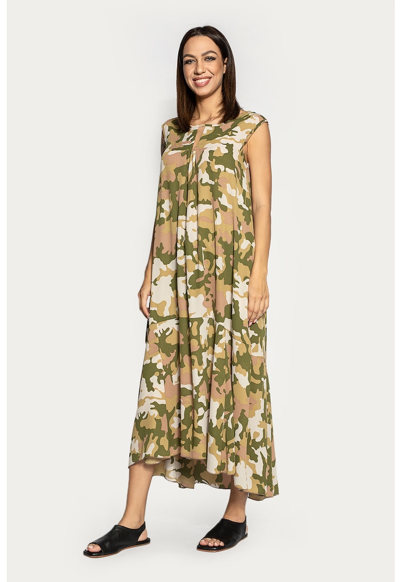 Rochie lejera cu model camuflaj