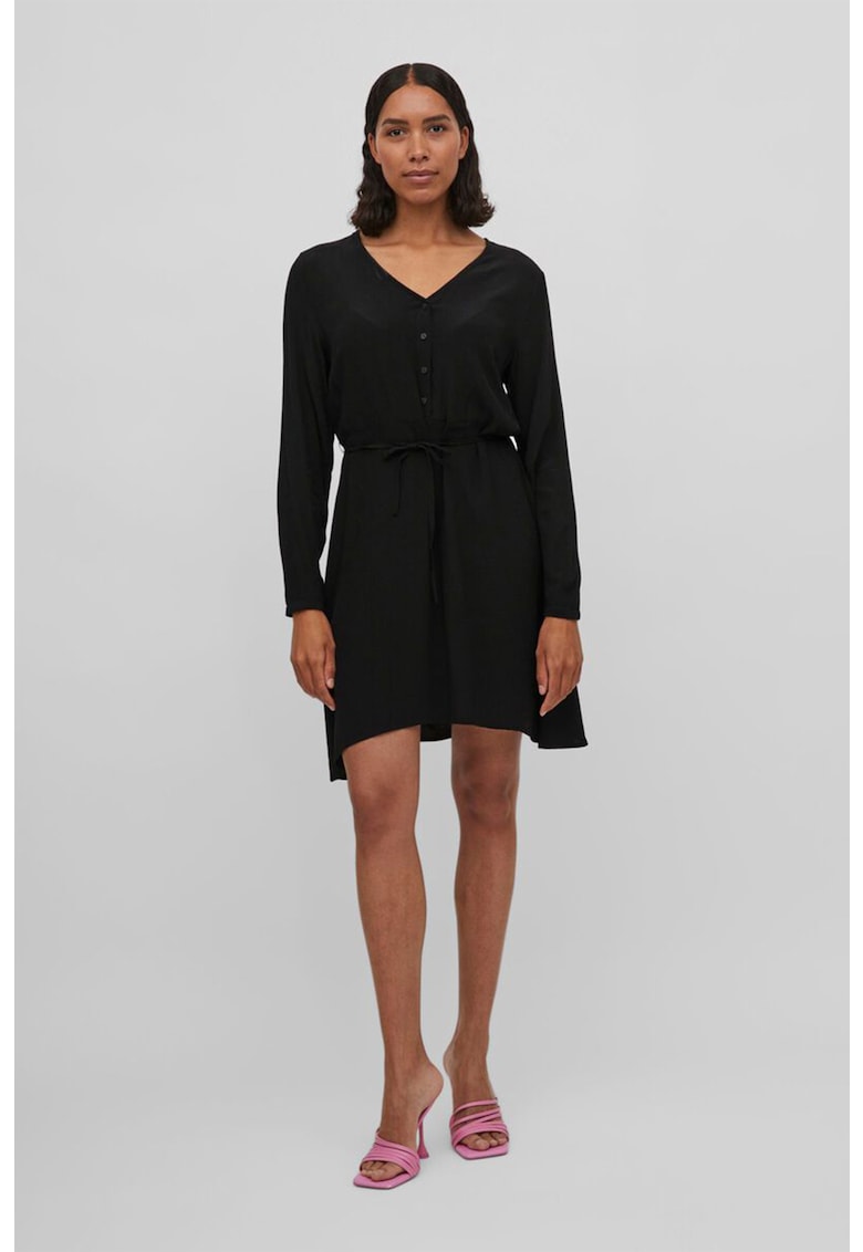 Rochie scurta cu cordon in talie