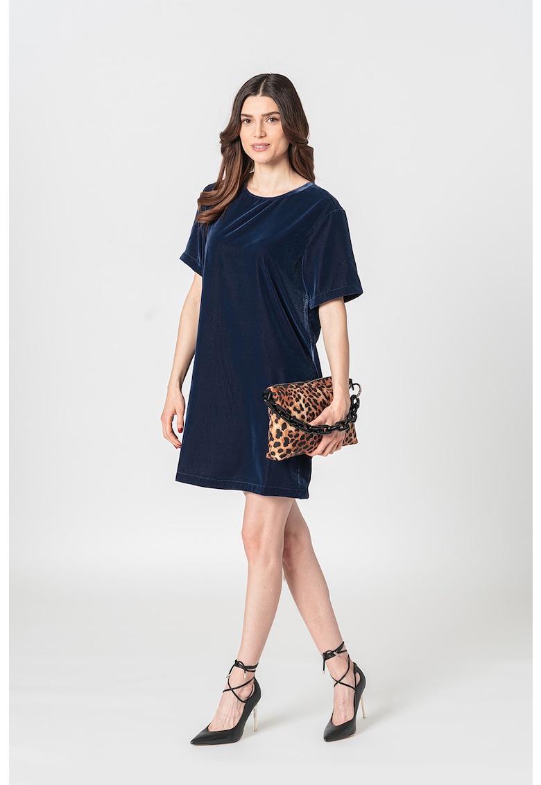 Rochie mini cu aspect catifelat