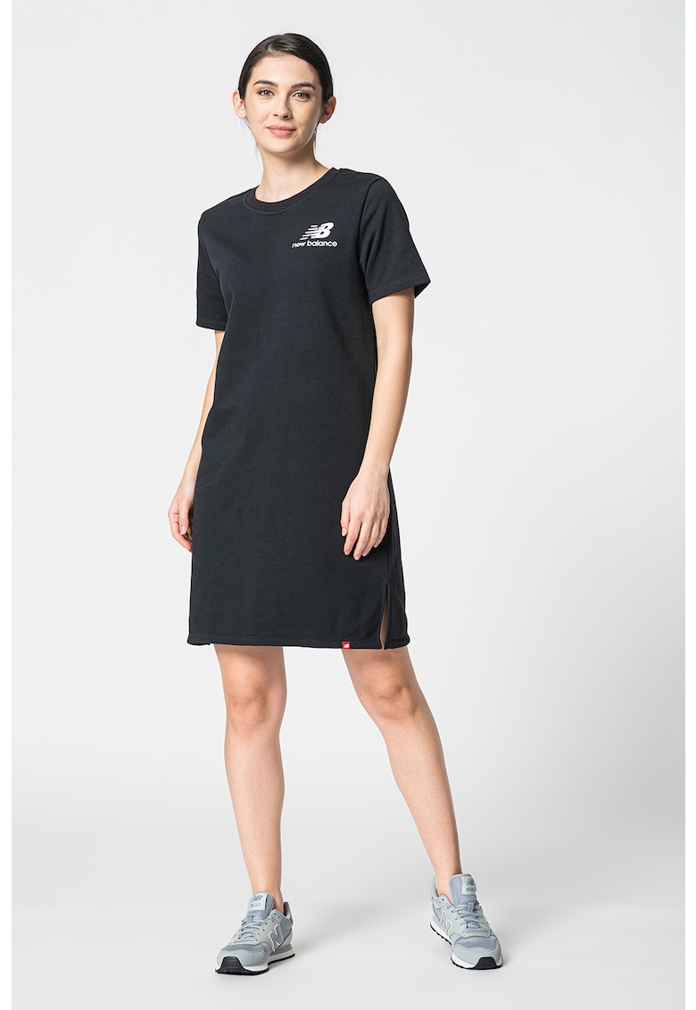 Rochie tip tricou cu slituri laterale Essentials