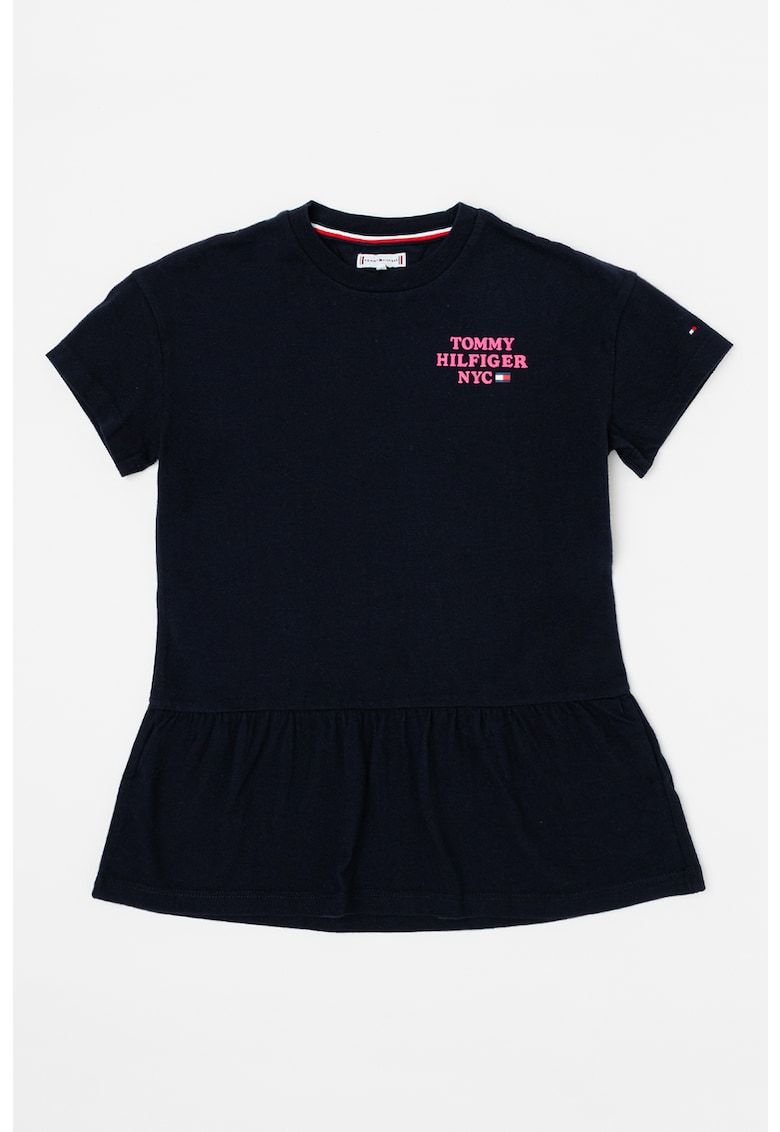 Rochie de bumbac organic cu decolteu la baza gatului
