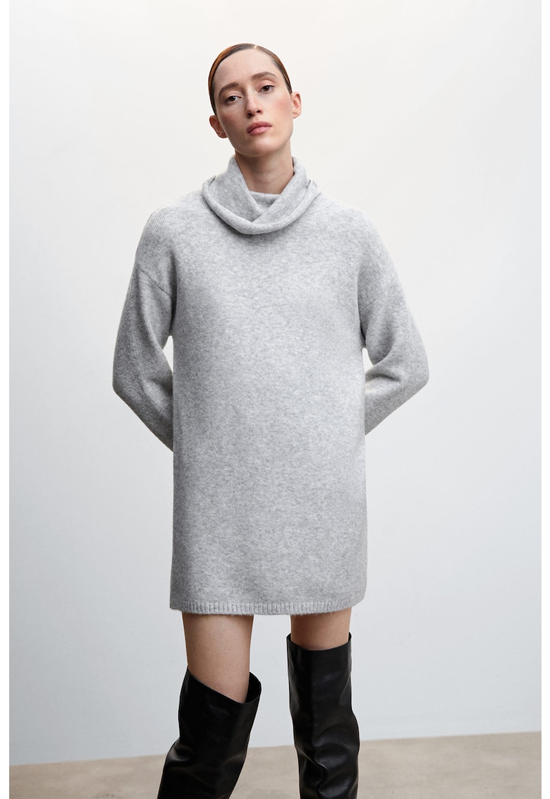 Rochie-pulover cu guler inalit Kylie