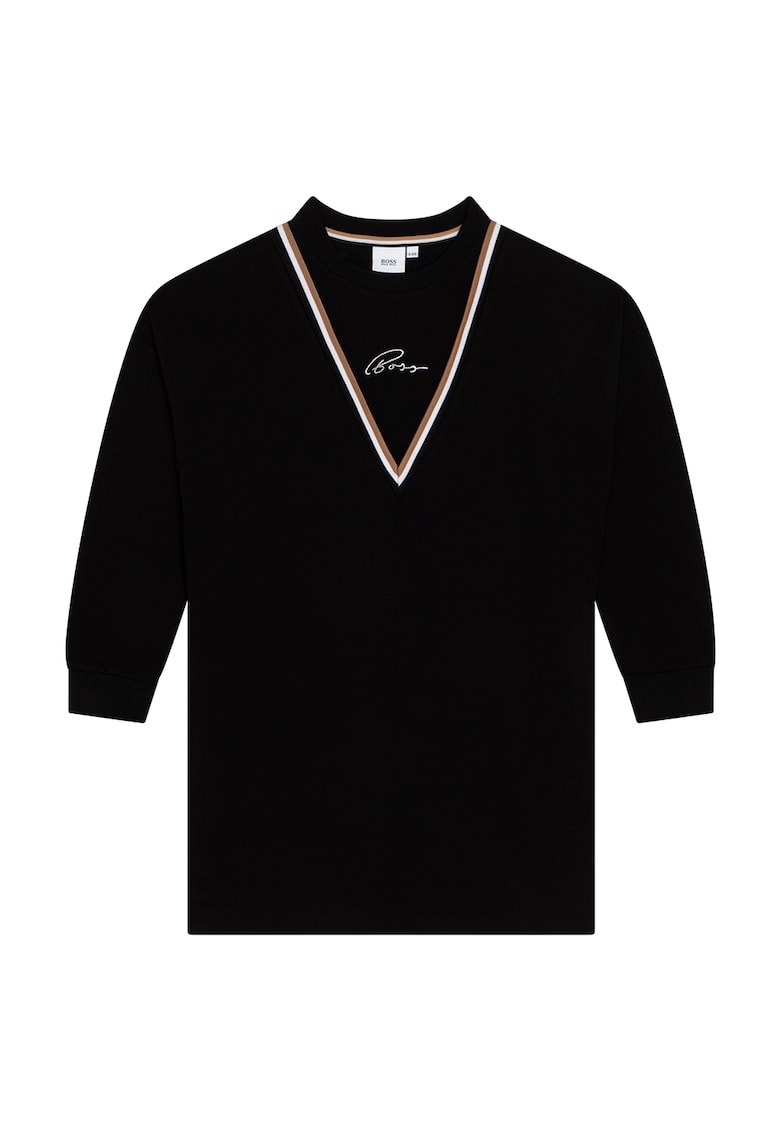 Rochie-pulover cu detaliu logo