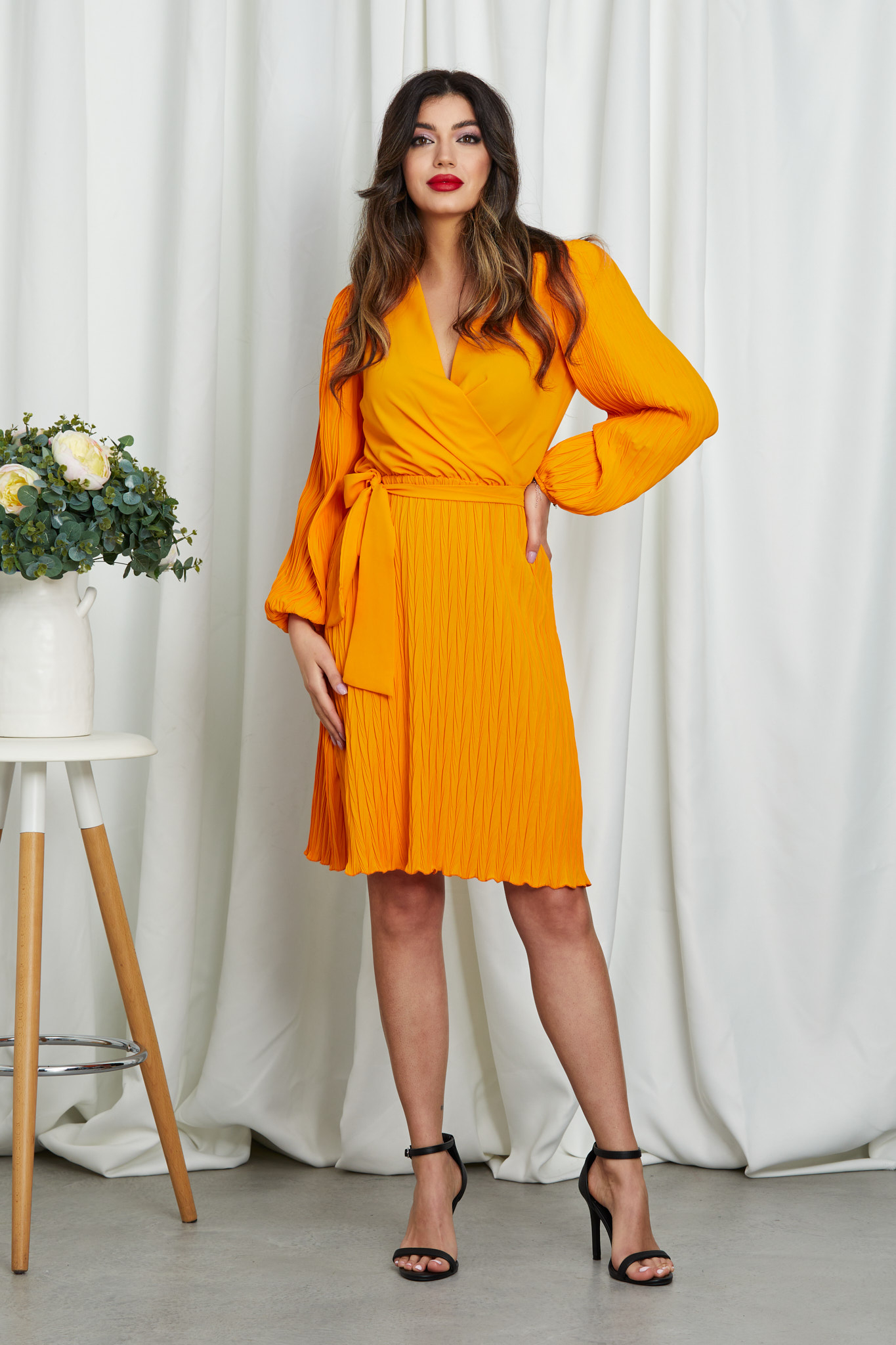 Rochie Silvana Orange