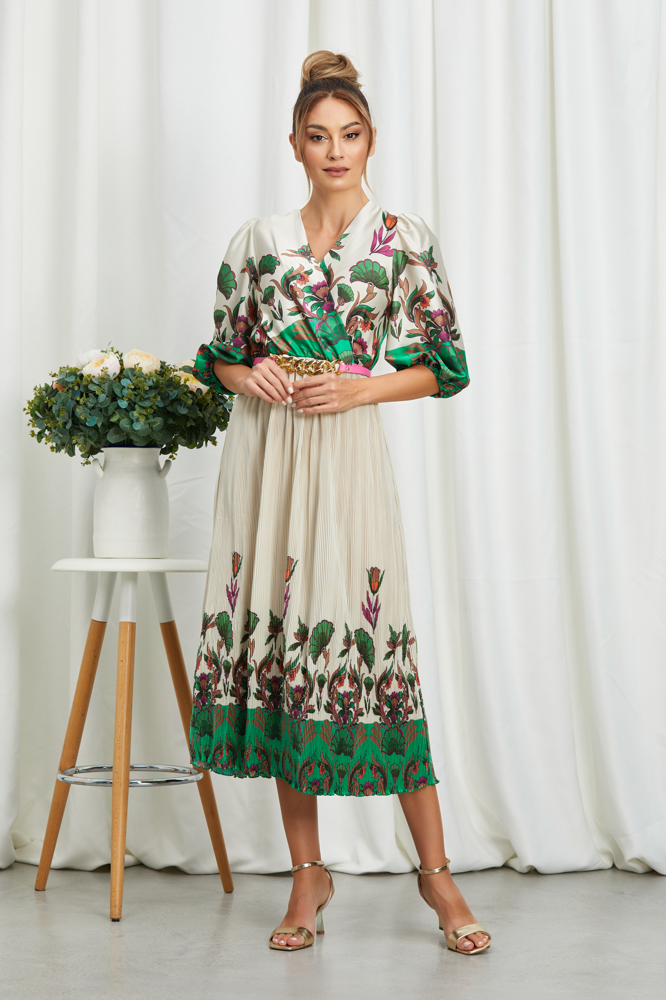 Rochie Louise Verde Floral