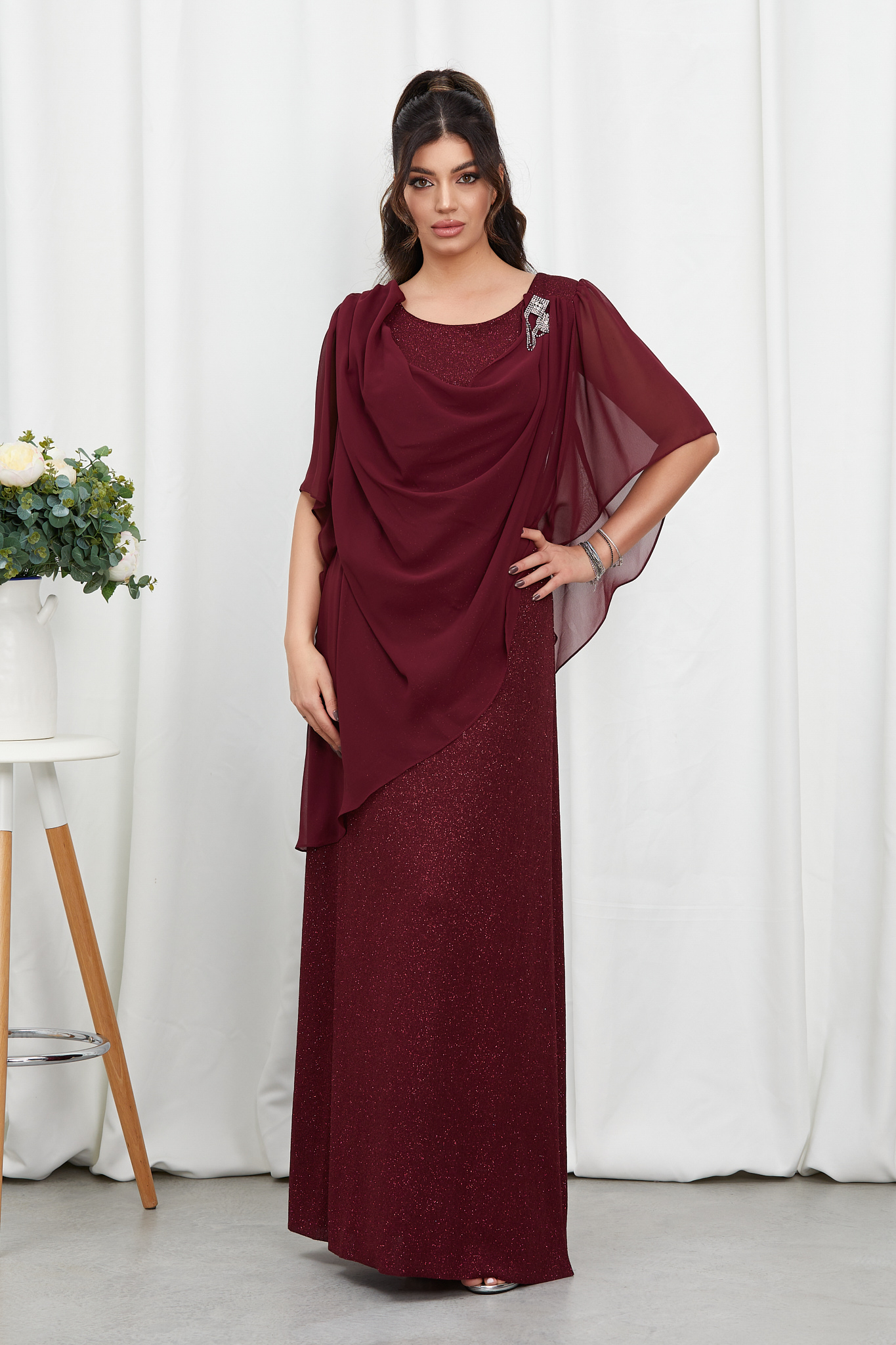 Rochie Brilliante Bordo