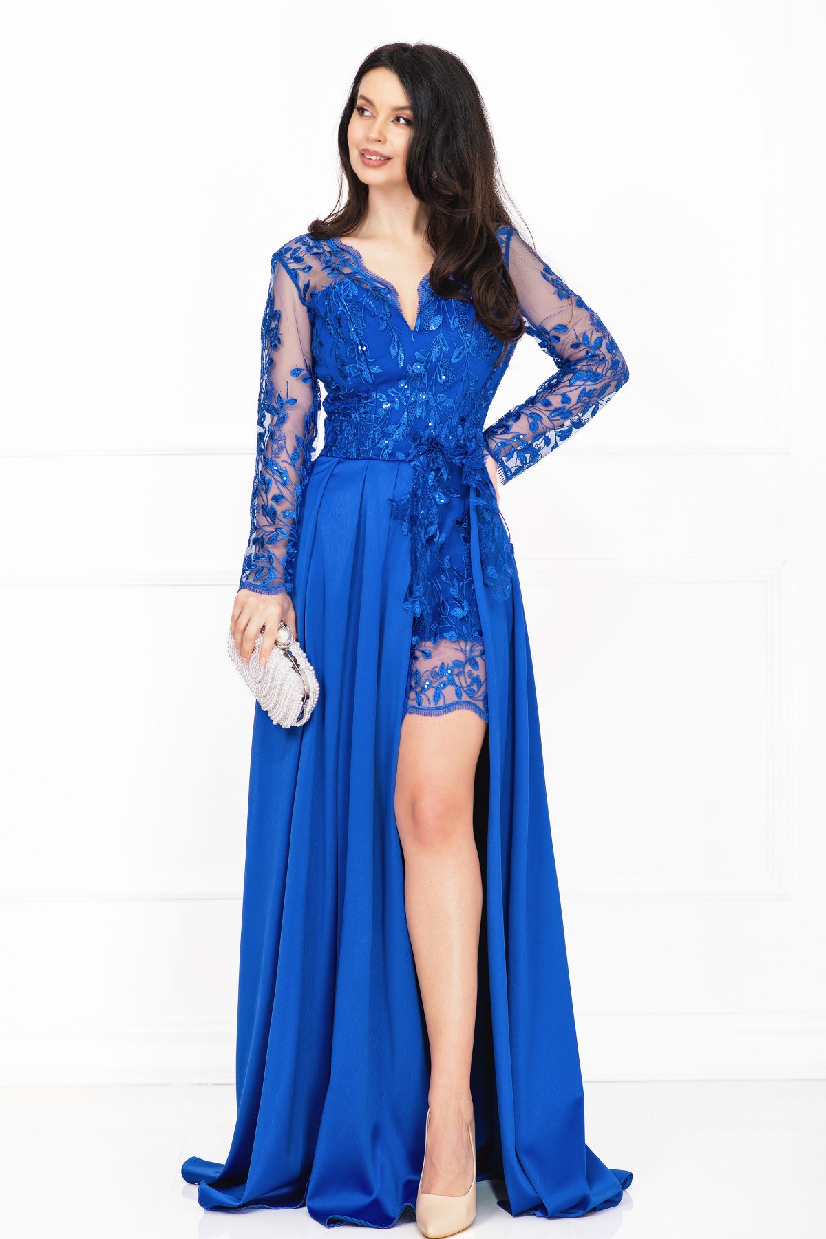 fuse Restate Productive Rochie de seara Ivette albastru-royal din dantela si fusta din tafta | rochii-ieftine.net fuse Restate Productive Rochie de seara Ivette albastru-royal din dantela si fusta din tafta | rochii-ieftine.net