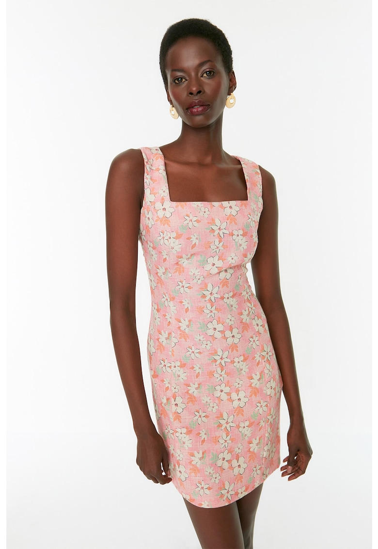 Rochie mini cu decolteu patrat
