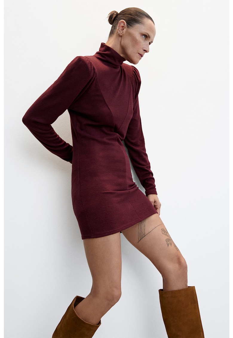 Rochie tricotata fin cu fronseuri Marni