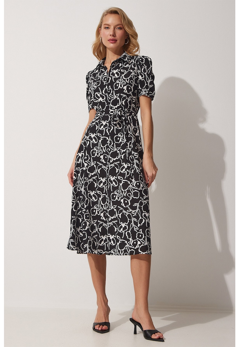 Rochie-camasa cu model abstract