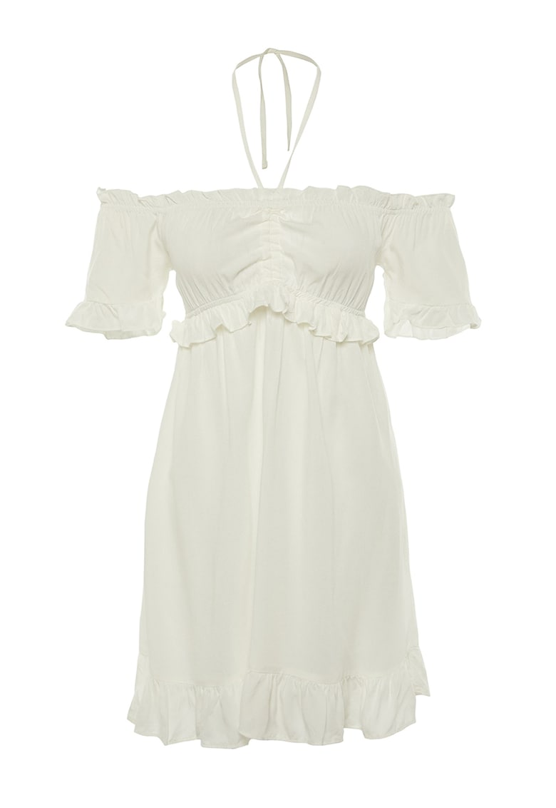 Rochie babydoll cu decolteu pe umeri