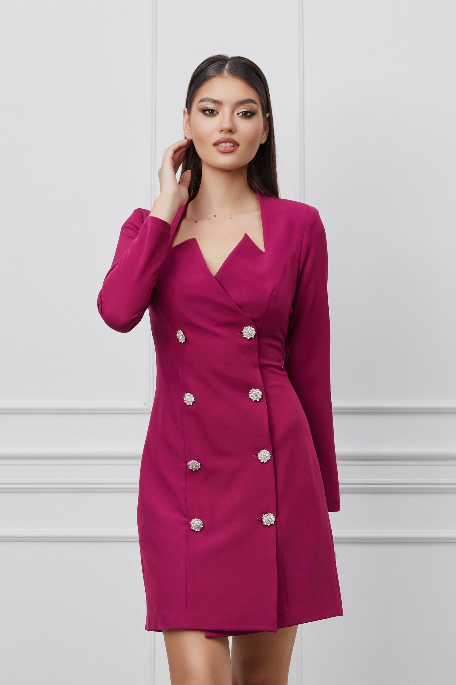 Rochie MBG magenta tip sacou