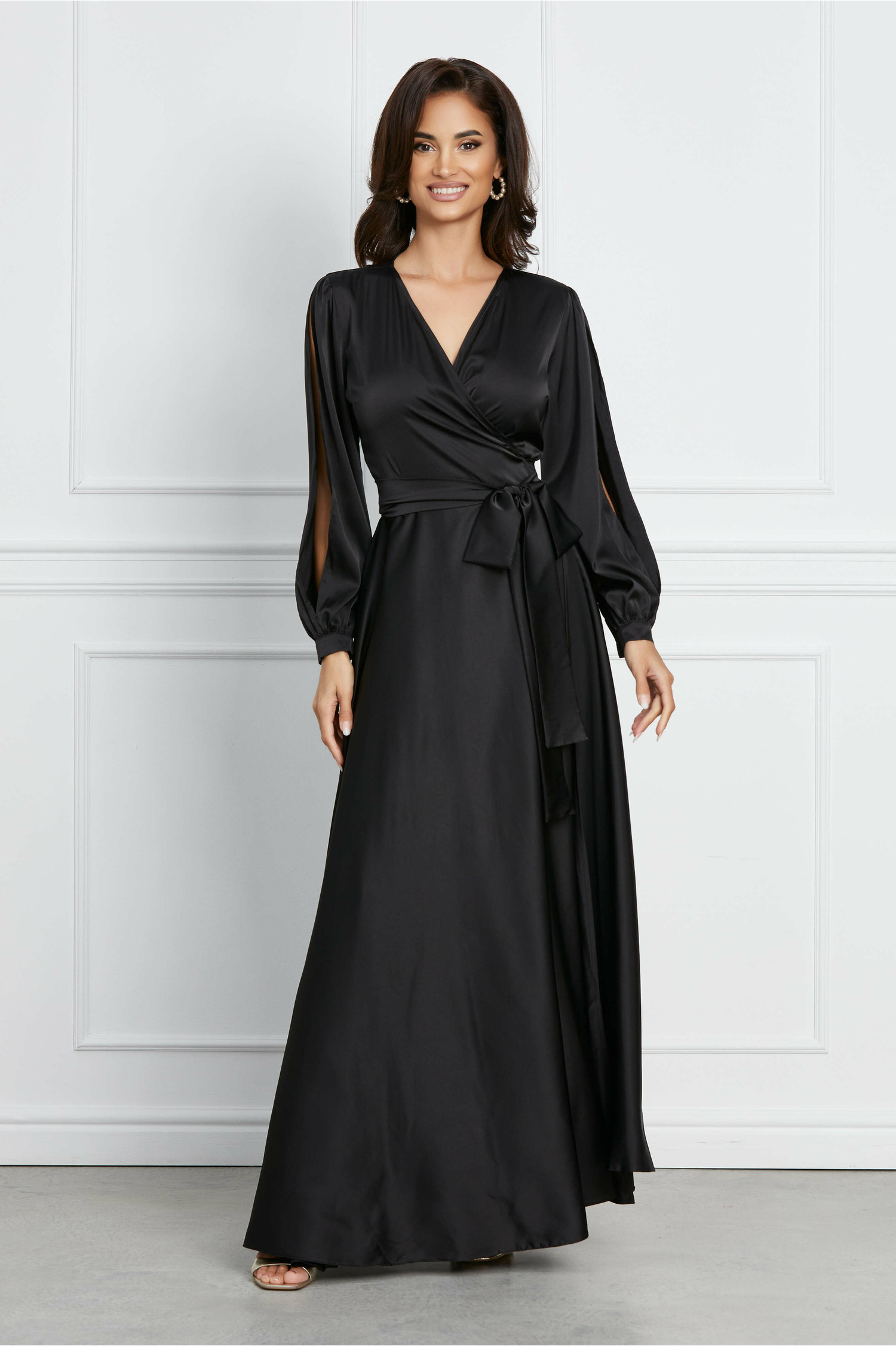 Rochie LaDonna lunga neagra petrecuta