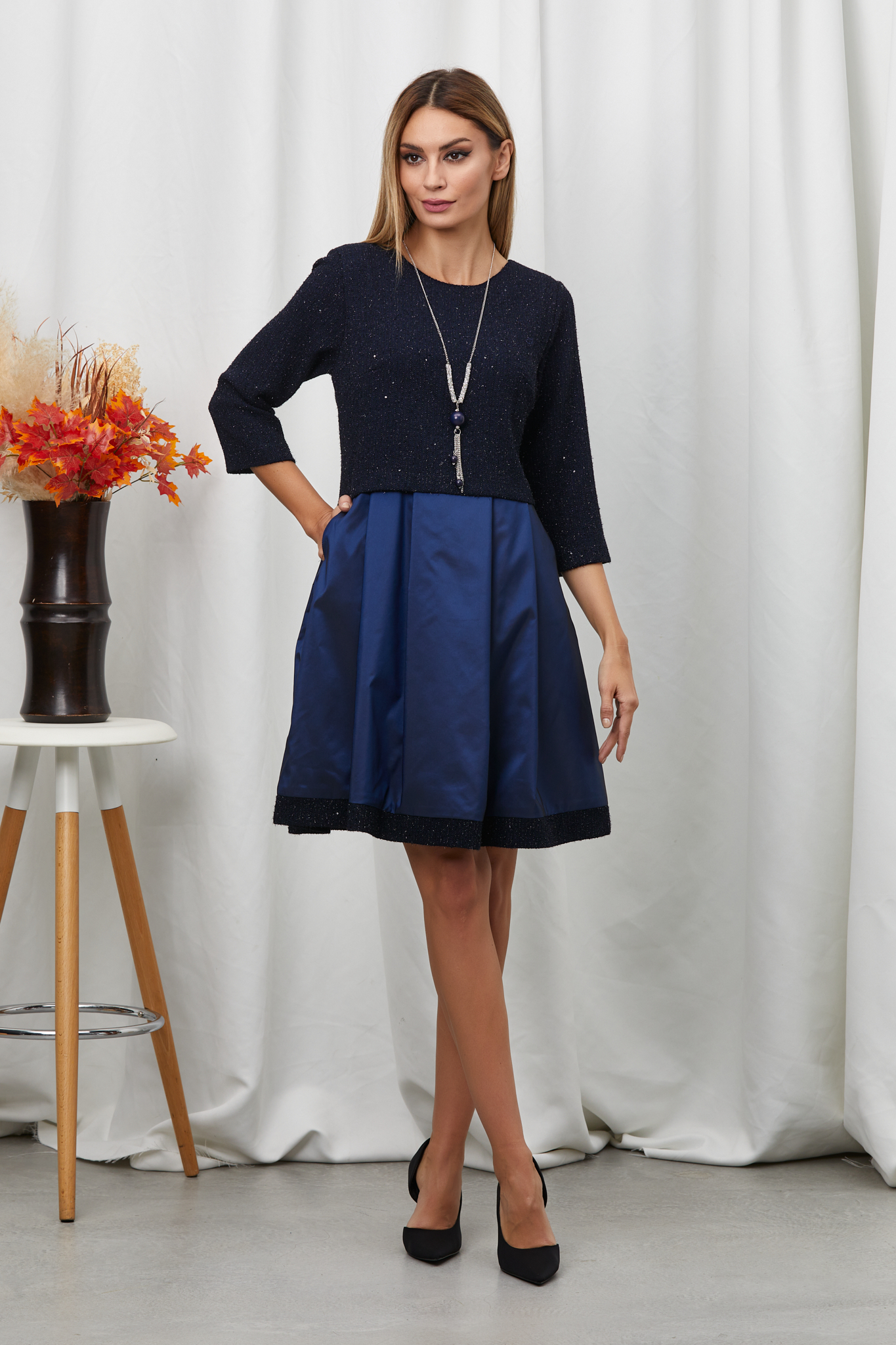 Rochie Moanna Bleumarin