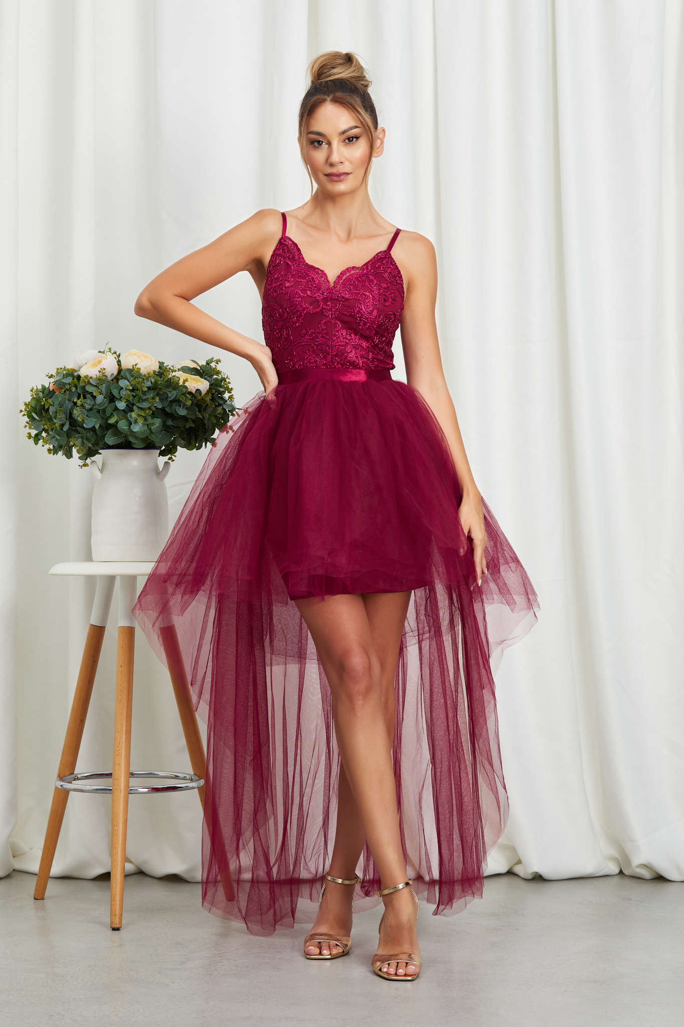 Rochie Delice Bordo