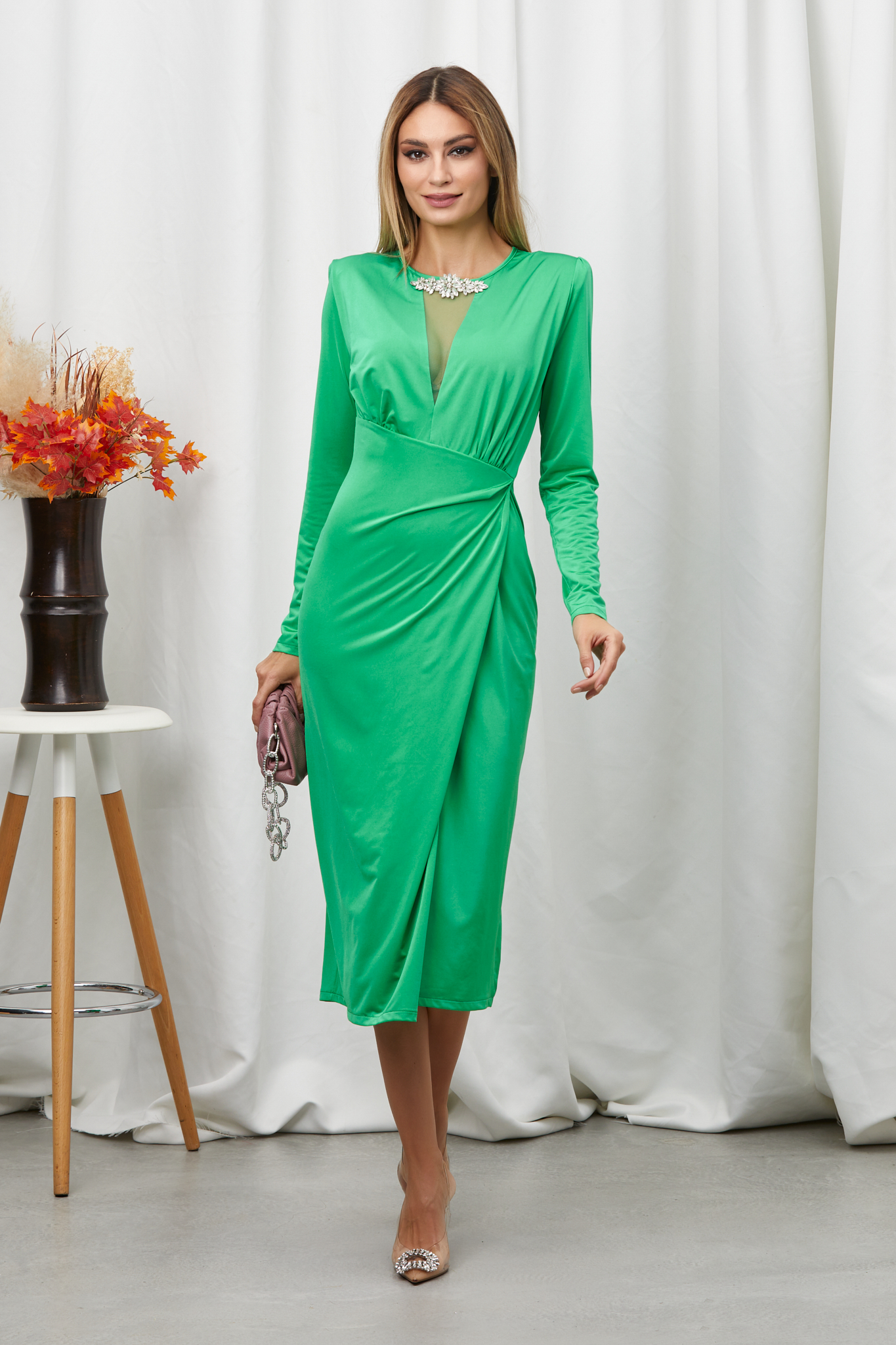 Rochie Nadira Verde Deschis