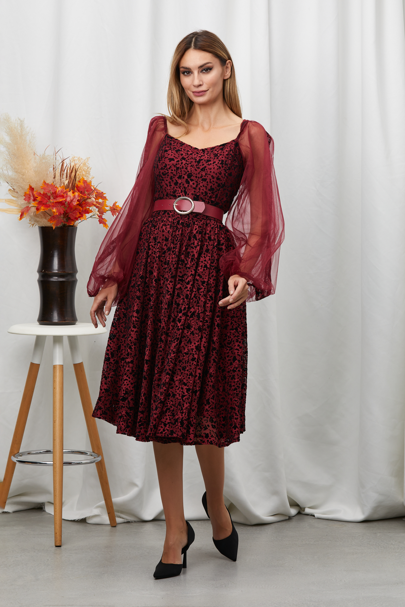 Rochie Gwendoline Bordo