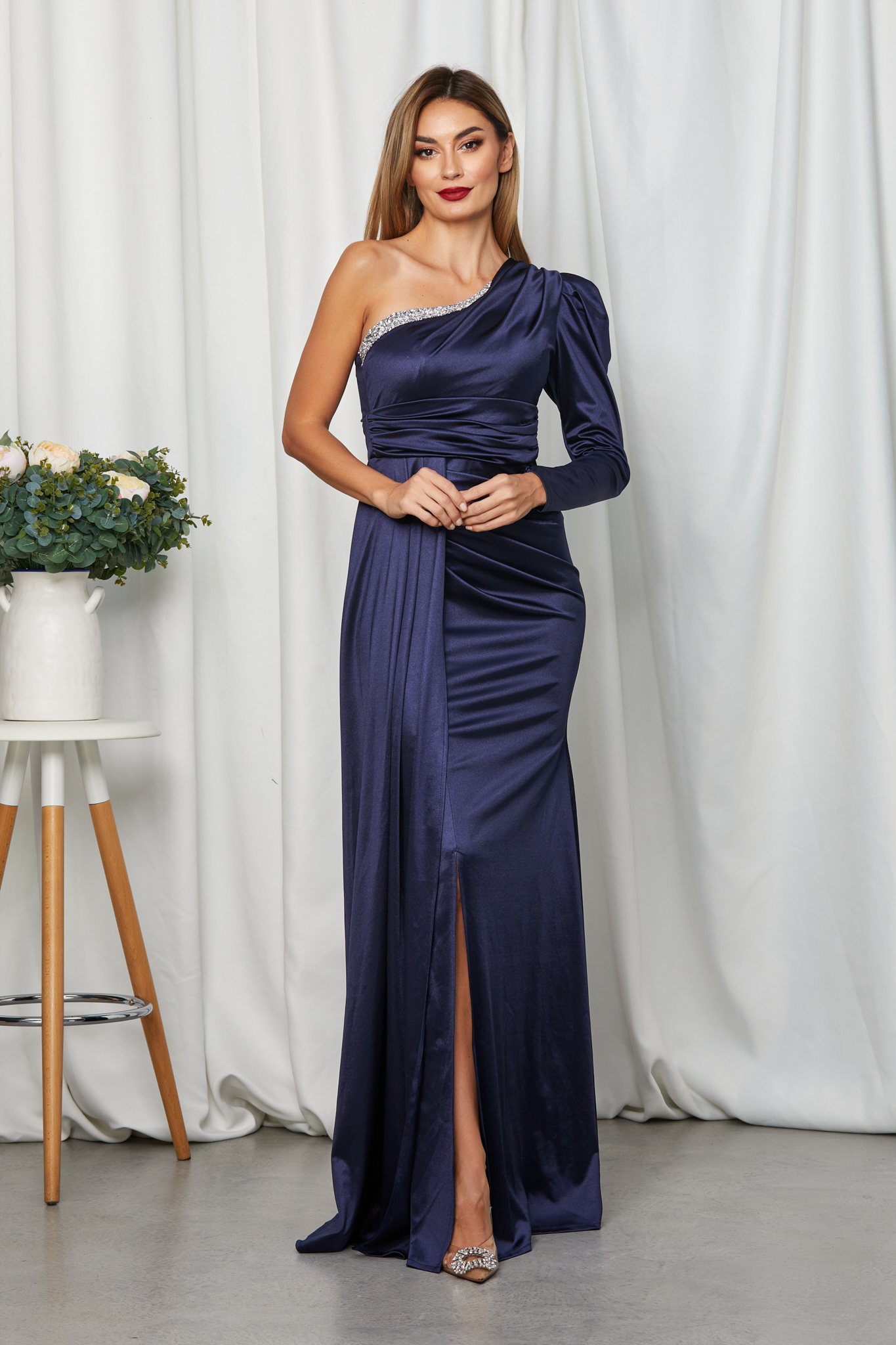 Rochie Regal Bleumarin