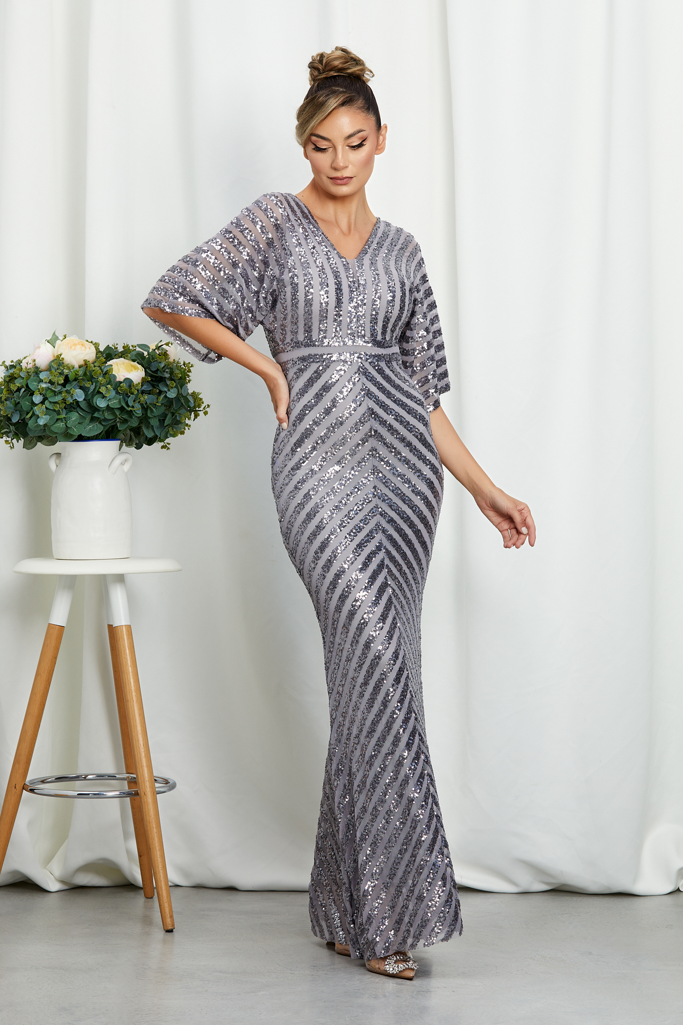 Rochie Imperial Gri