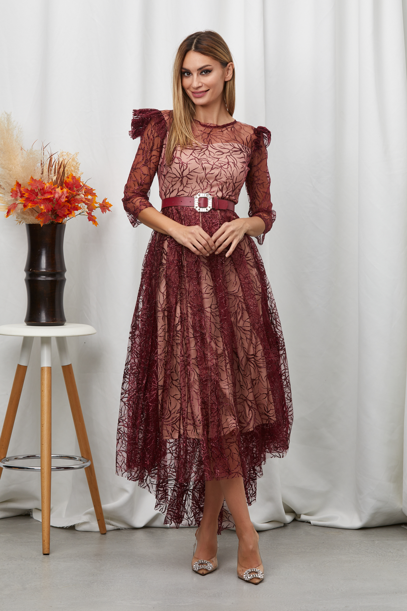 Rochie Reveal Bordo