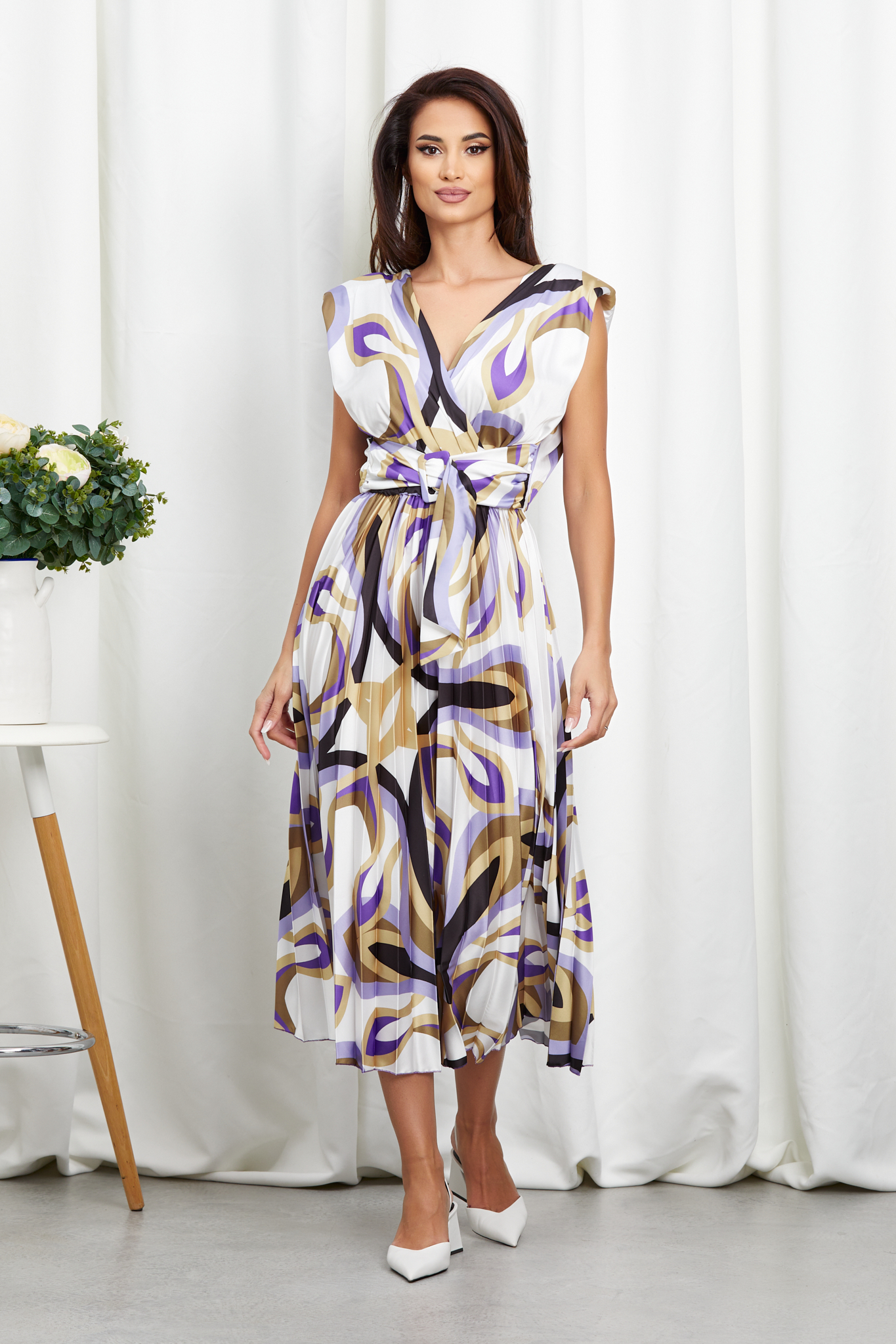 Rochie Carmen Violet Multi