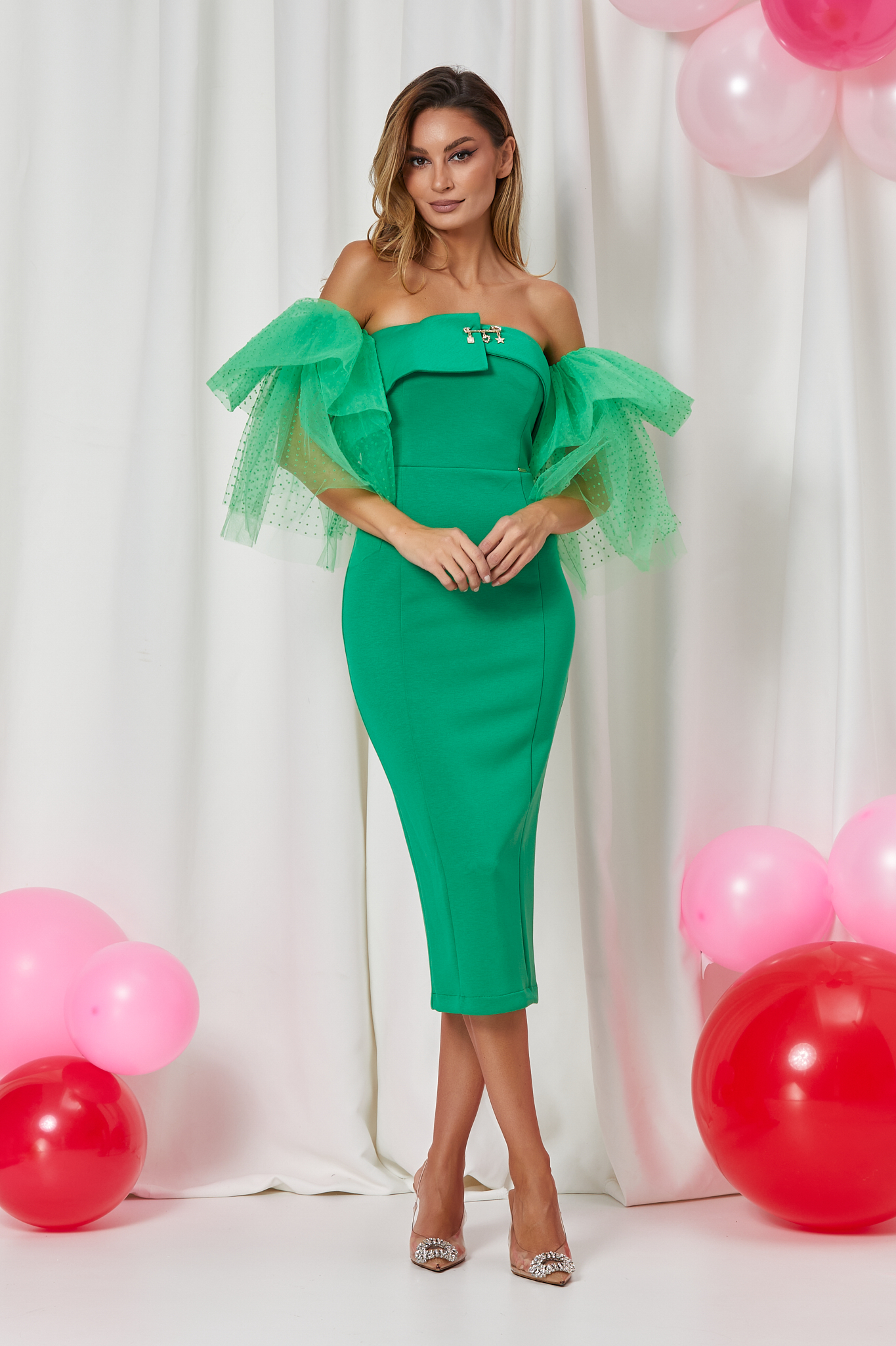 Rochie Heather Verde