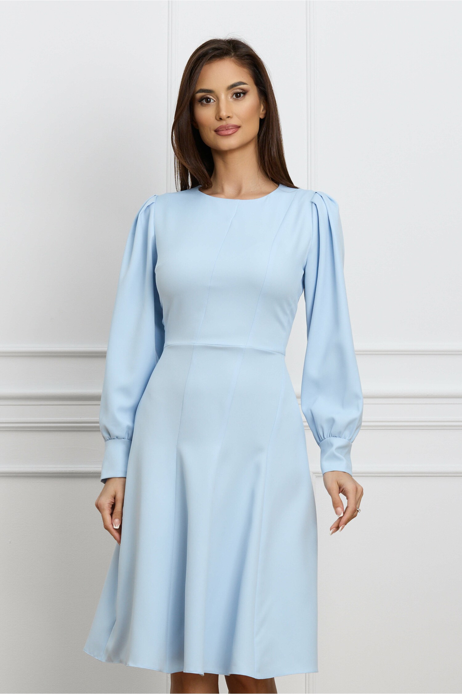 Rochie Moze bleu evazata