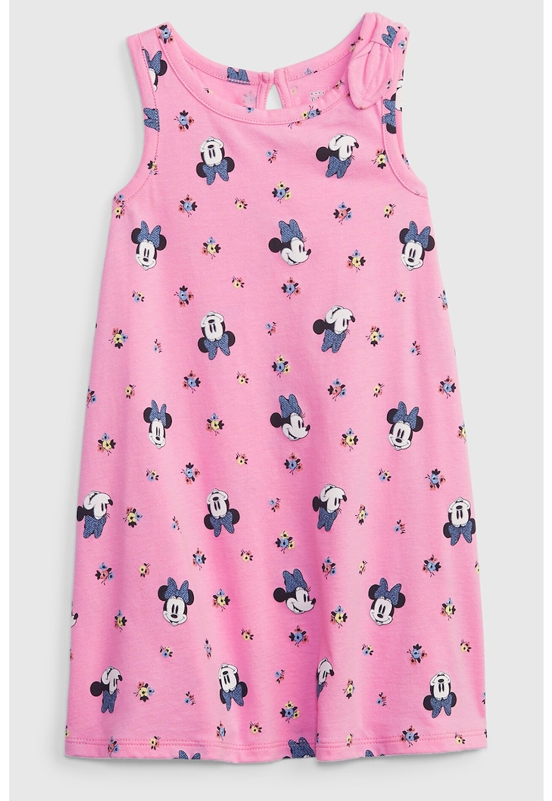 Rochie de bumbac cu imprimeu Minnie Mouse