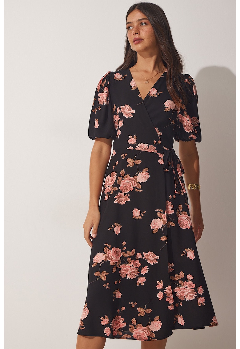 Rochie petrecuta cu model floral